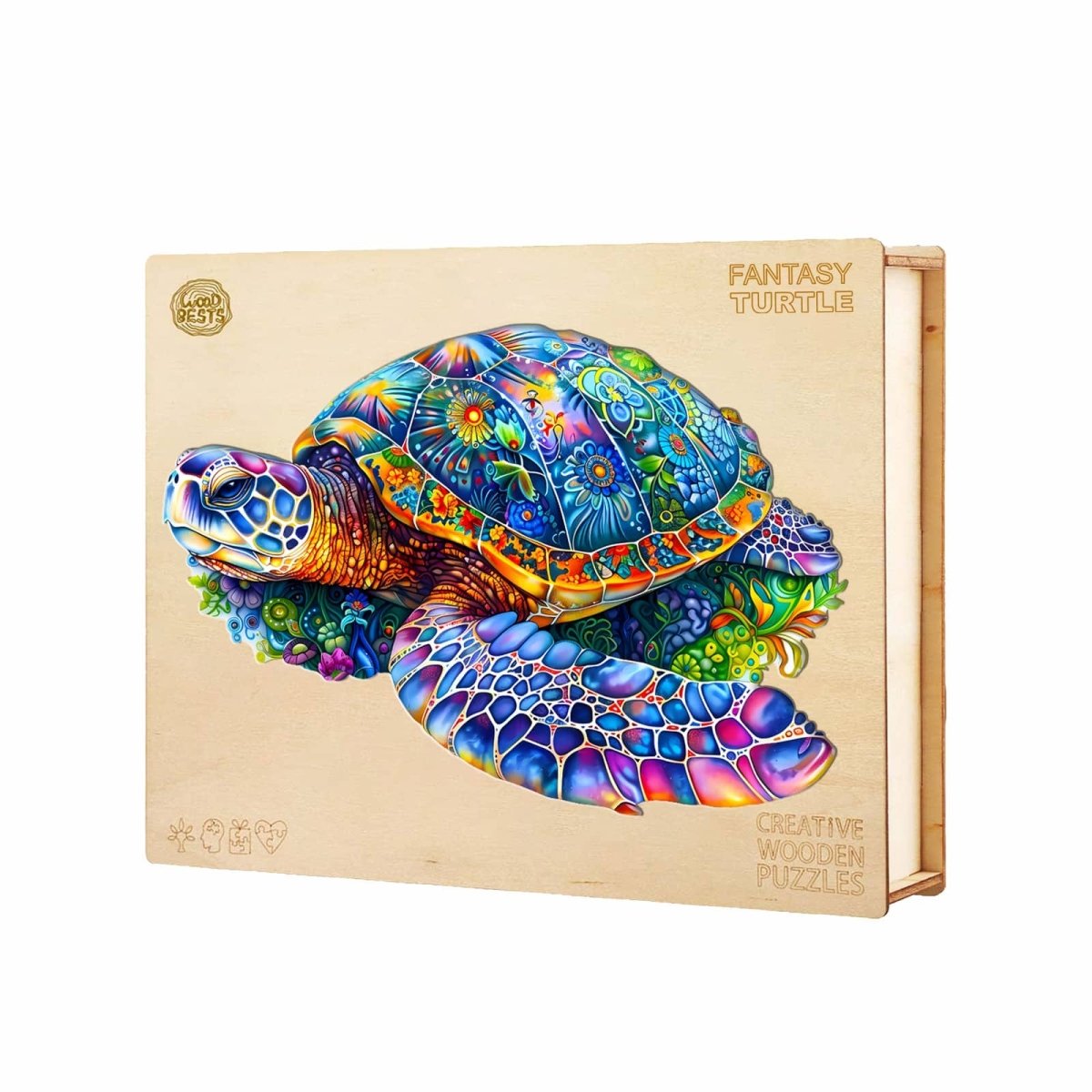 Fantasy Turtle Wooden Jigsaw Puzzle - KAAYEE Puzzle