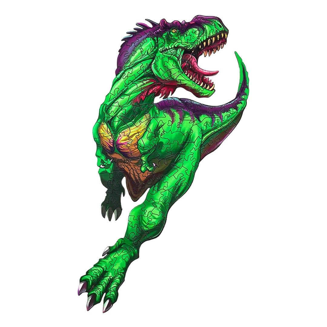 FEROCIOUS T - REX Wooden Jigsaw Puzzle - KAAYEE Puzzle