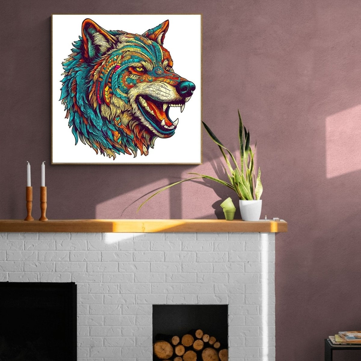 Fierce Wolf Wooden Jigsaw Puzzle - KAAYEE Puzzle