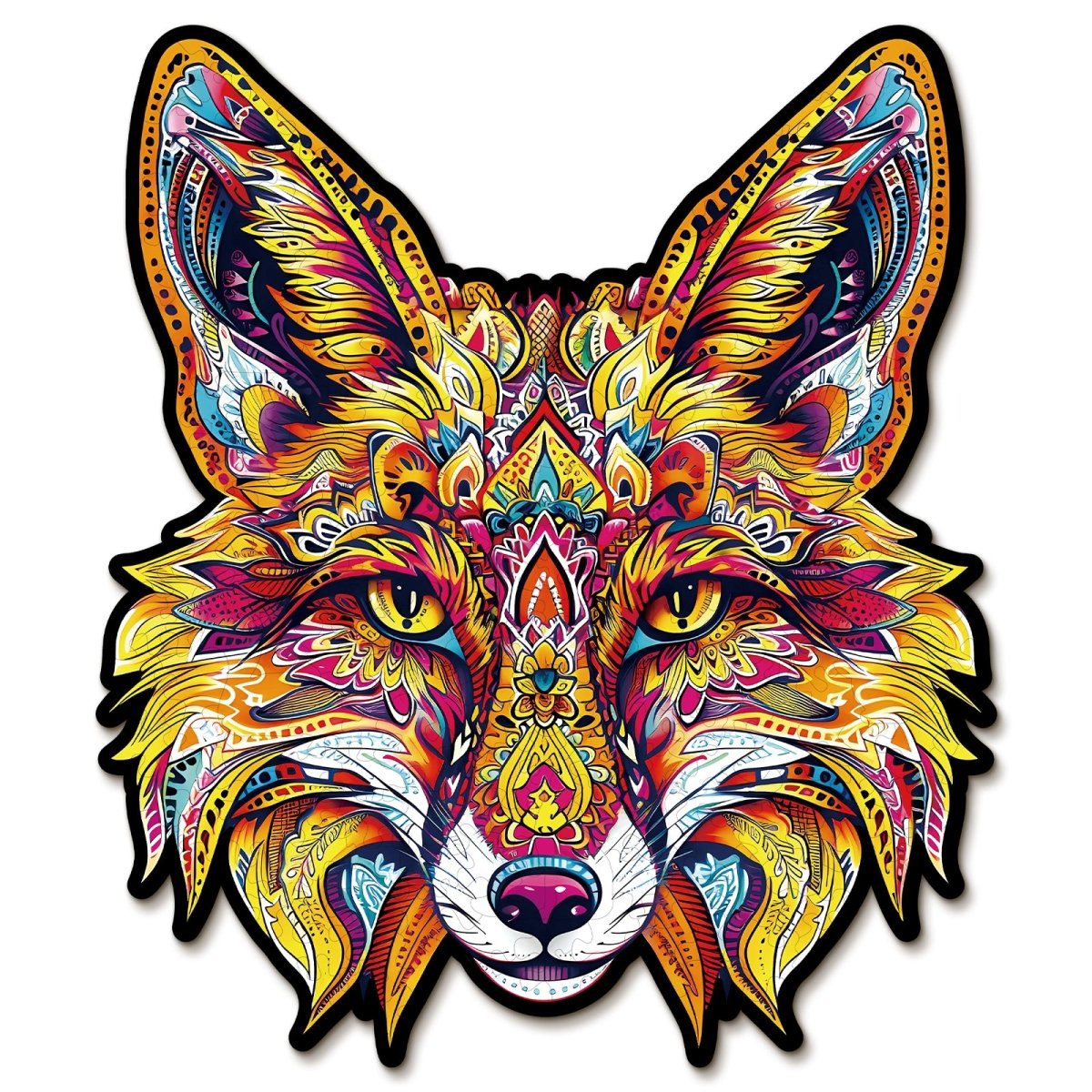 Fiery Fox Wooden Jigsaw Puzzle - KAAYEE Puzzle