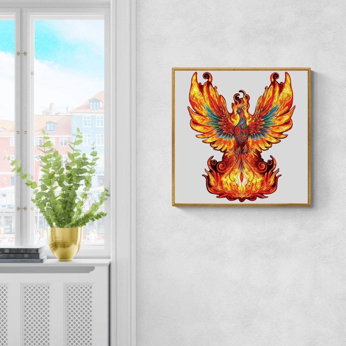 Flame born Phoenix Wooden Jigsaw Puzzle - KAAYEE Puzzle