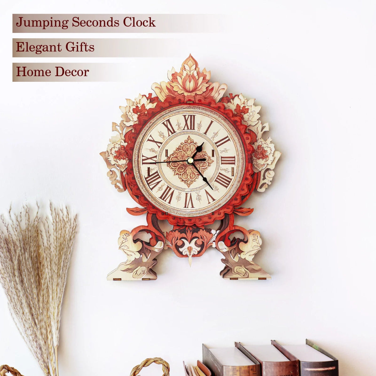 Flame Flower Wooden Clock Kit - KAAYEE Puzzle