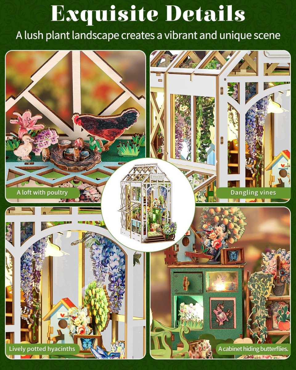 Flower House Book Nook - KAAYEE Puzzle