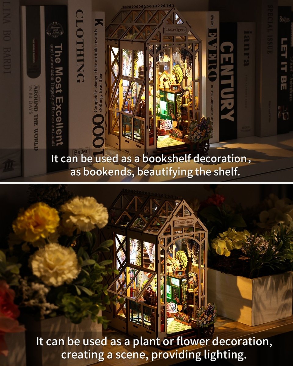 Flower House Book Nook - KAAYEE Puzzle