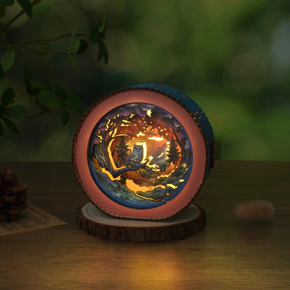 Forest Fantasy Owl Night Light - KAAYEE Puzzle