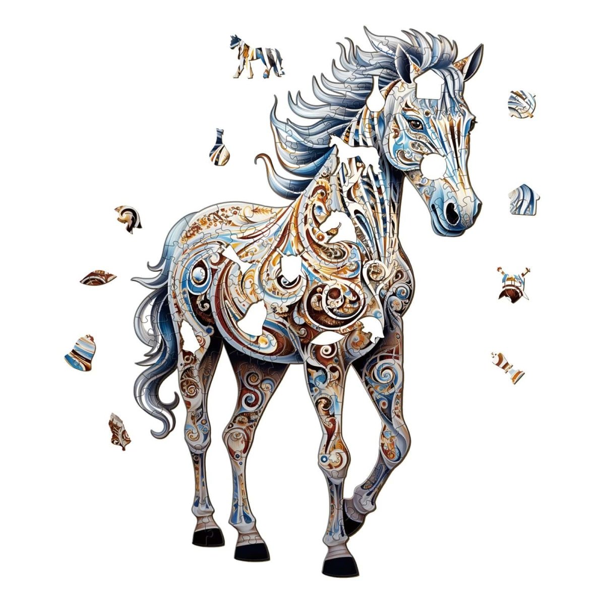 Free Zebra 2 Wooden Jigsaw Puzzle - KAAYEE Puzzle