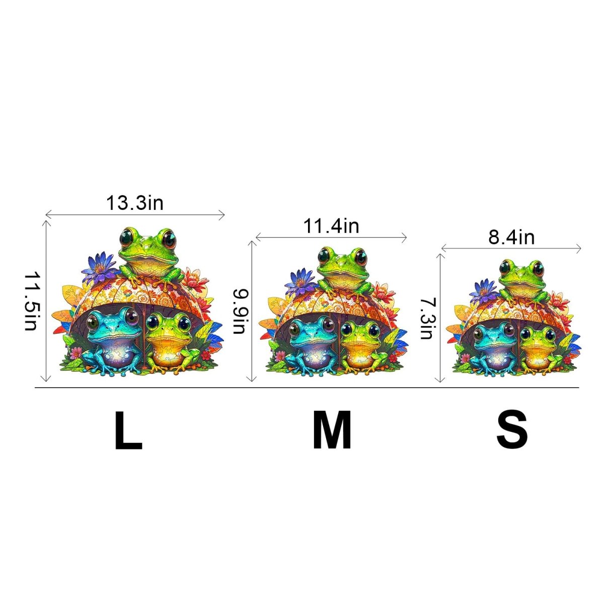 Frog Brothers Wooden Jigsaw Puzzle - KAAYEE Puzzle