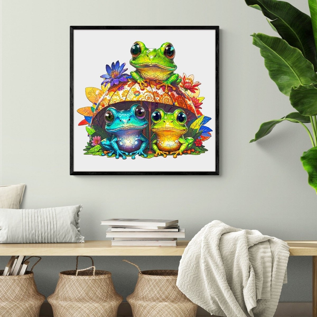 Frog Brothers Wooden Jigsaw Puzzle - KAAYEE Puzzle