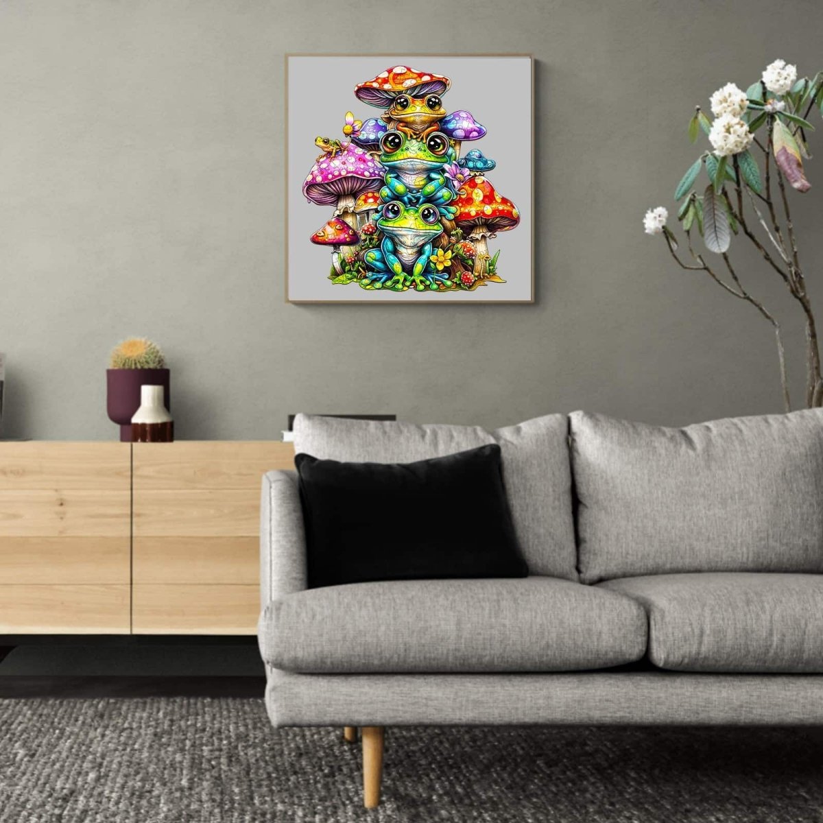 Frog Family Wooden Jigsaw Puzzle - KAAYEE Puzzle