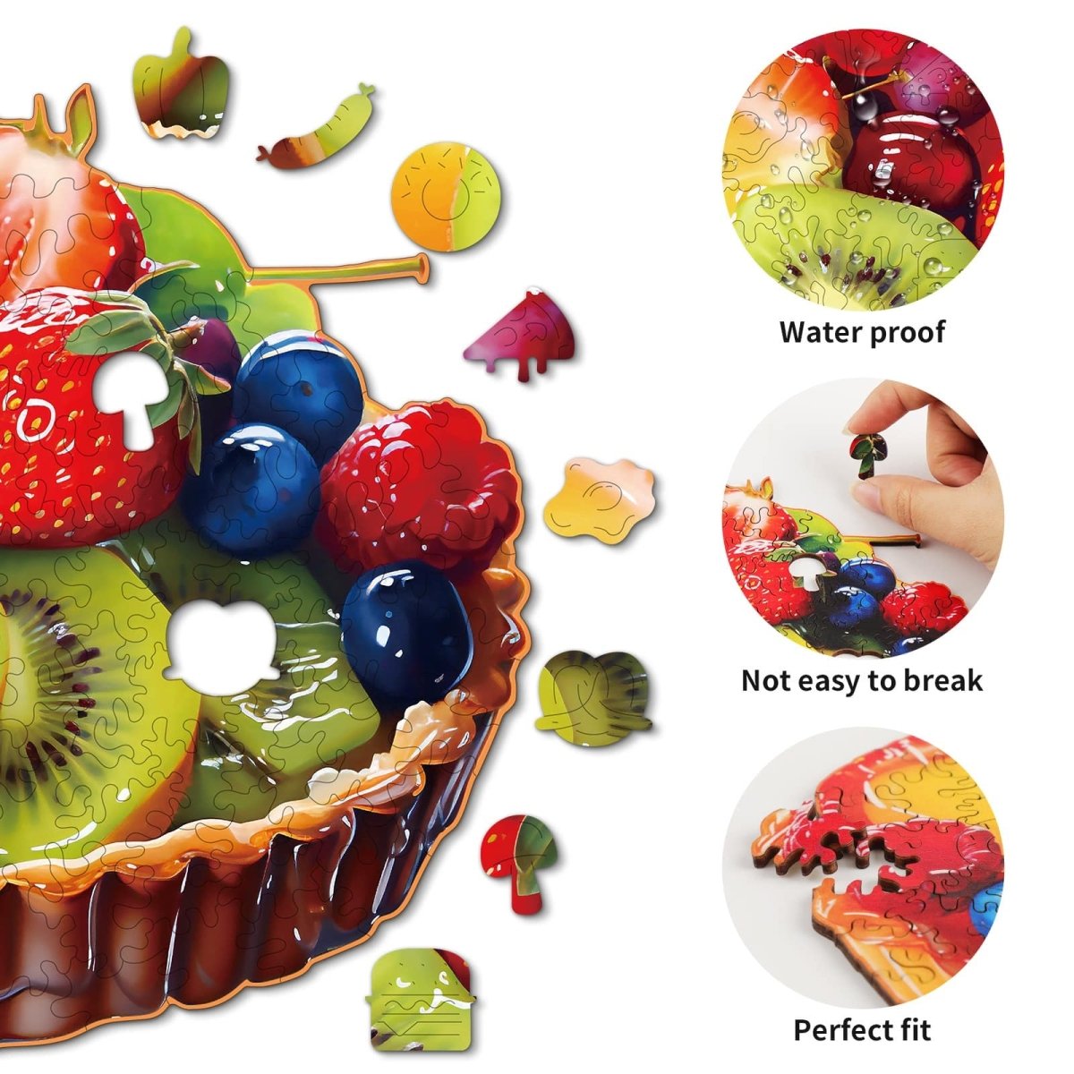 Fruit Pie Wooden Jigsaw Puzzle - KAAYEE Puzzle
