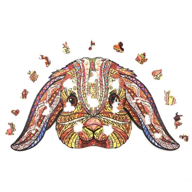 FUNNY RABBIT Wooden Jigsaw Puzzle - KAAYEE Puzzle