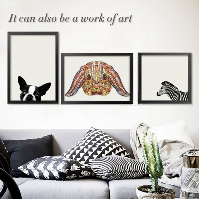 FUNNY RABBIT Wooden Jigsaw Puzzle - KAAYEE Puzzle