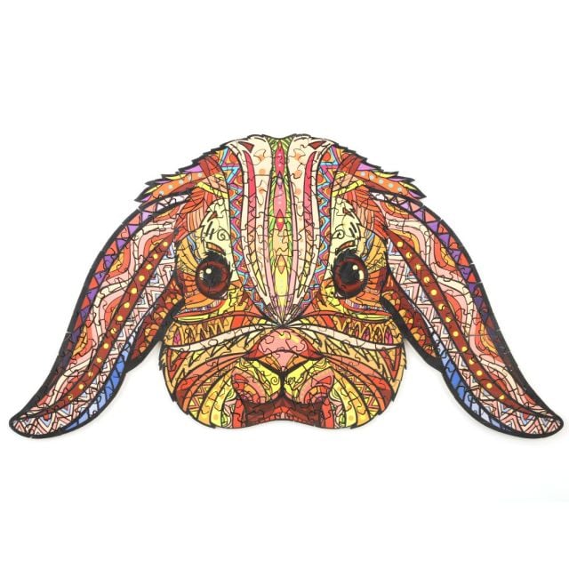 FUNNY RABBIT Wooden Jigsaw Puzzle - KAAYEE Puzzle