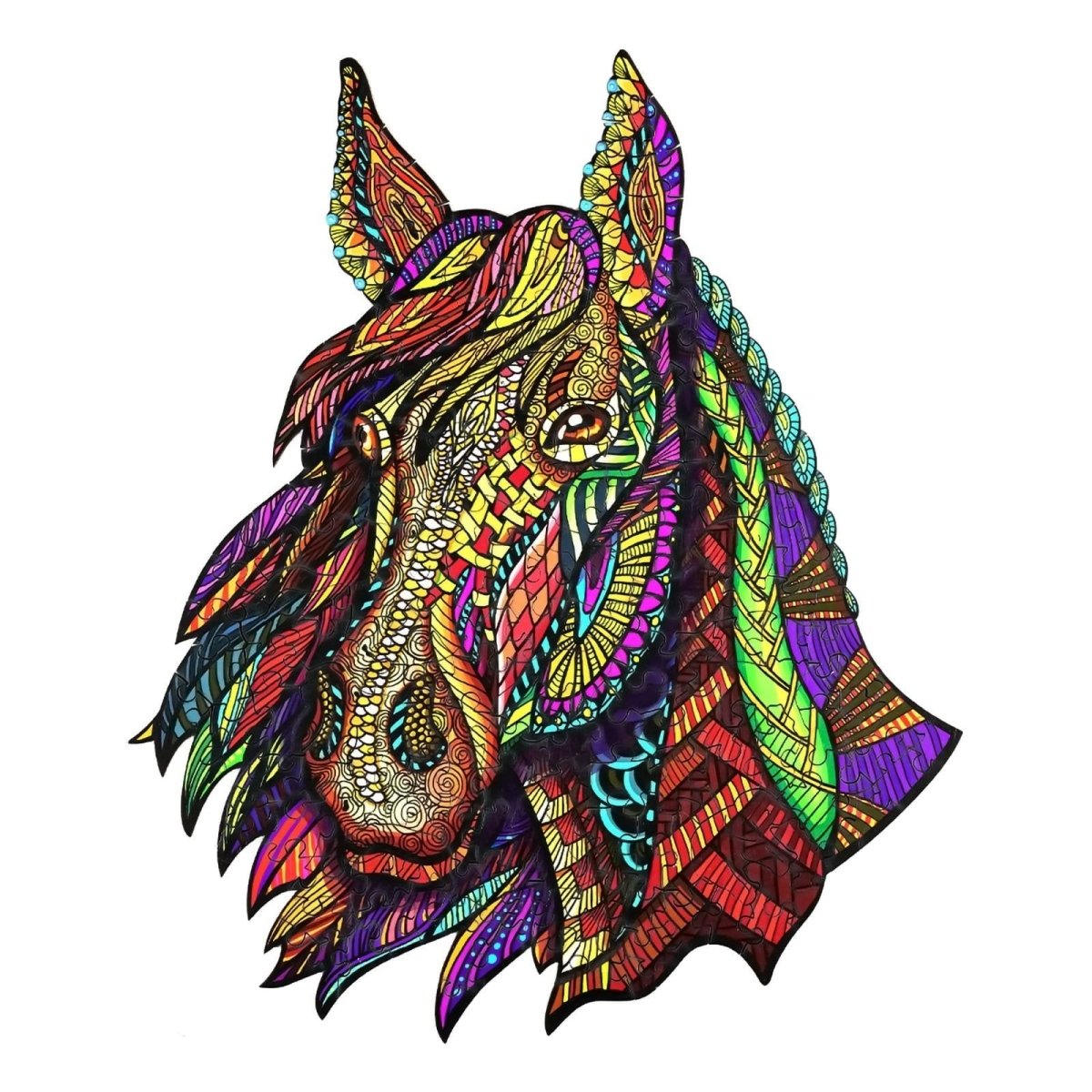 GALLOPING HORSE Wooden Jigsaw Puzzle - KAAYEE Puzzle