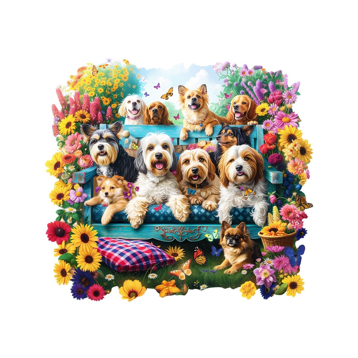 Garden Puppy Wooden Jigsaw Puzzle - KAAYEE Puzzle