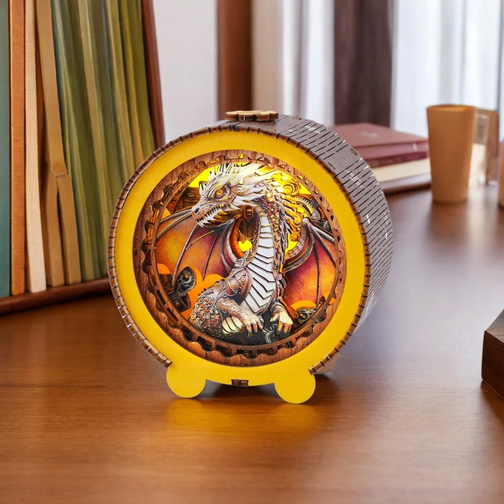 Gear Dragon Night Light - KAAYEE Puzzle