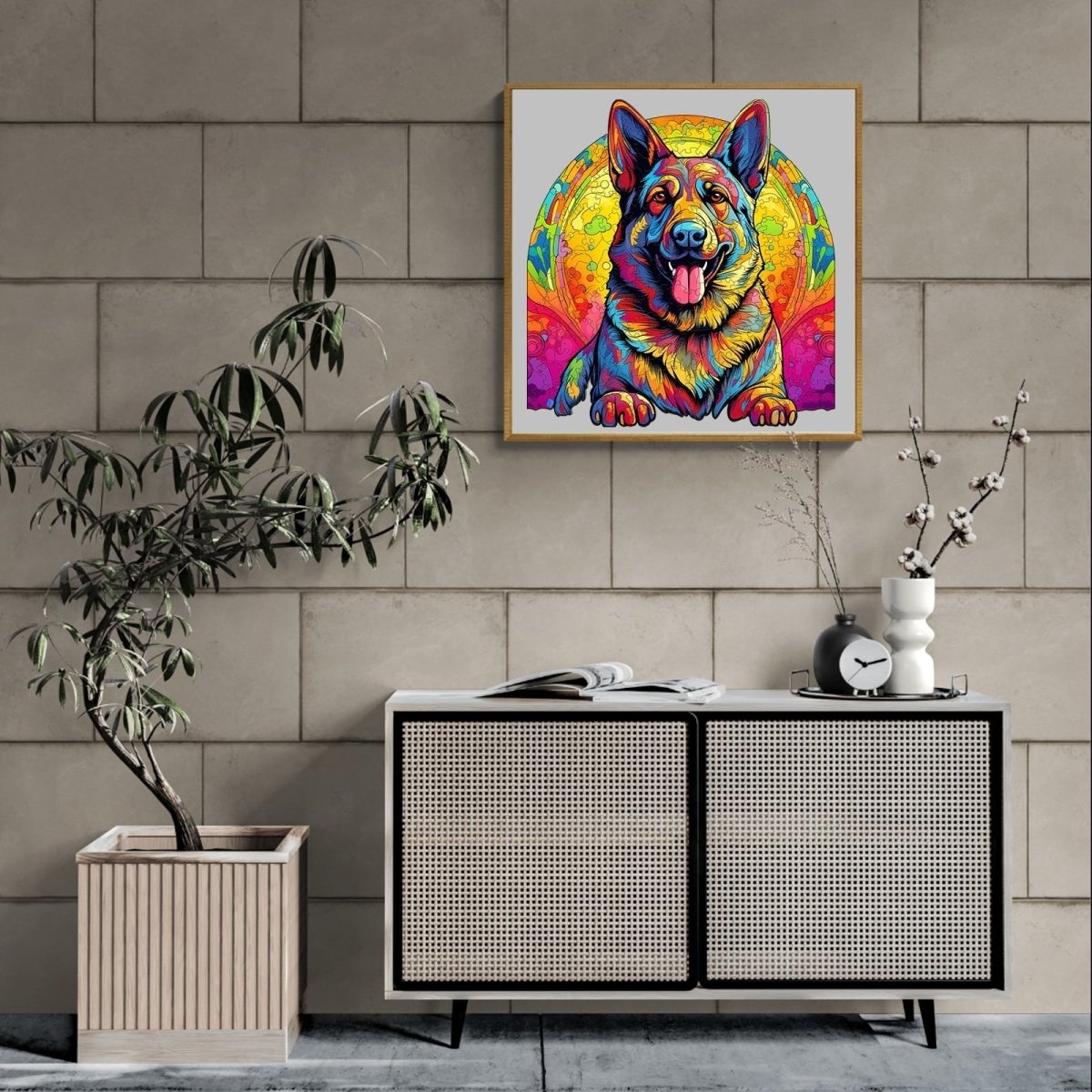 German Shepherd 3 Wooden Jigsaw Puzzle - KAAYEE Puzzle