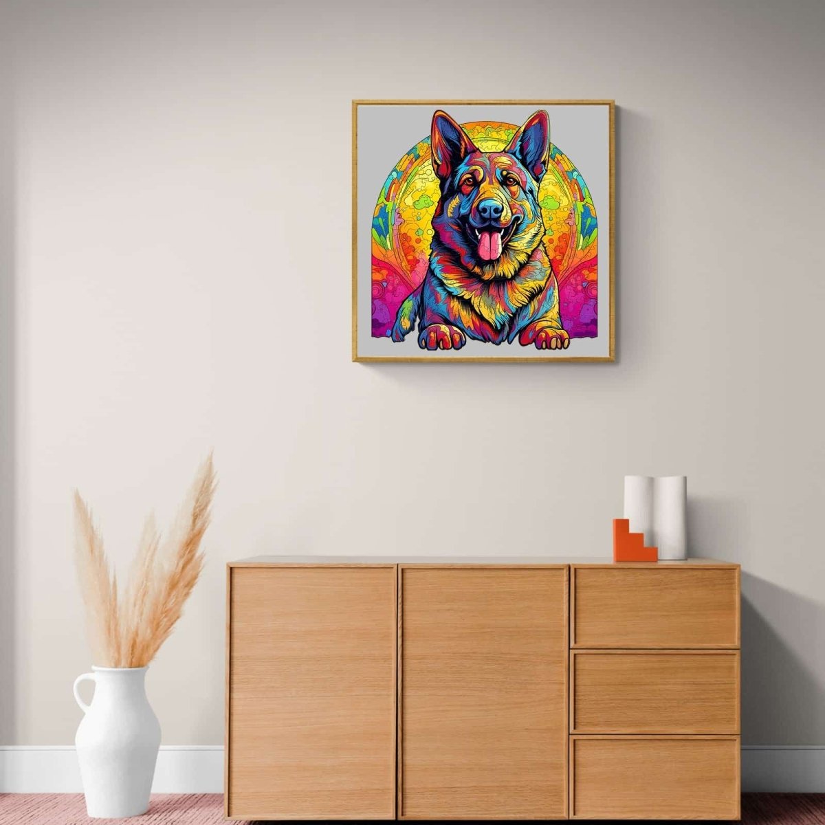 German Shepherd 3 Wooden Jigsaw Puzzle - KAAYEE Puzzle