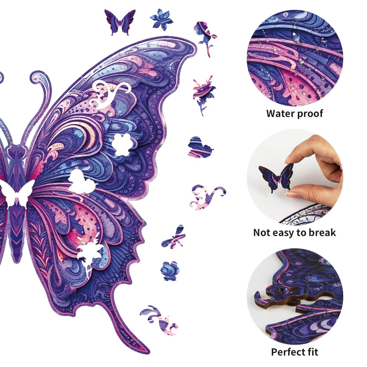 Gorgeous Butterfly Wooden Jigsaw Puzzle - KAAYEE Puzzle