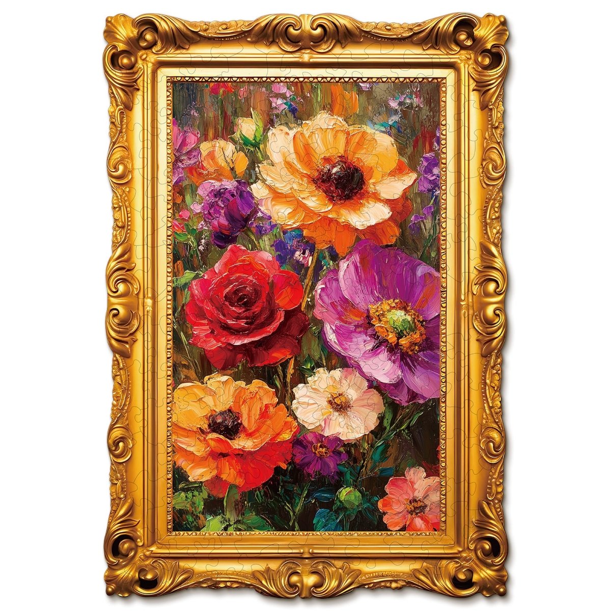 Gorgeous Decorative Blooms Wooden Jigsaw Puzzle - KAAYEE Puzzle