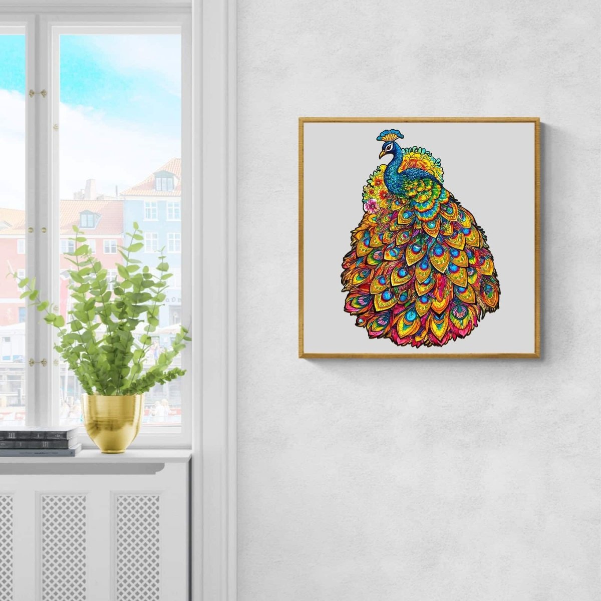 gorgeous peacock Wooden Jigsaw Puzzle - KAAYEE Puzzle