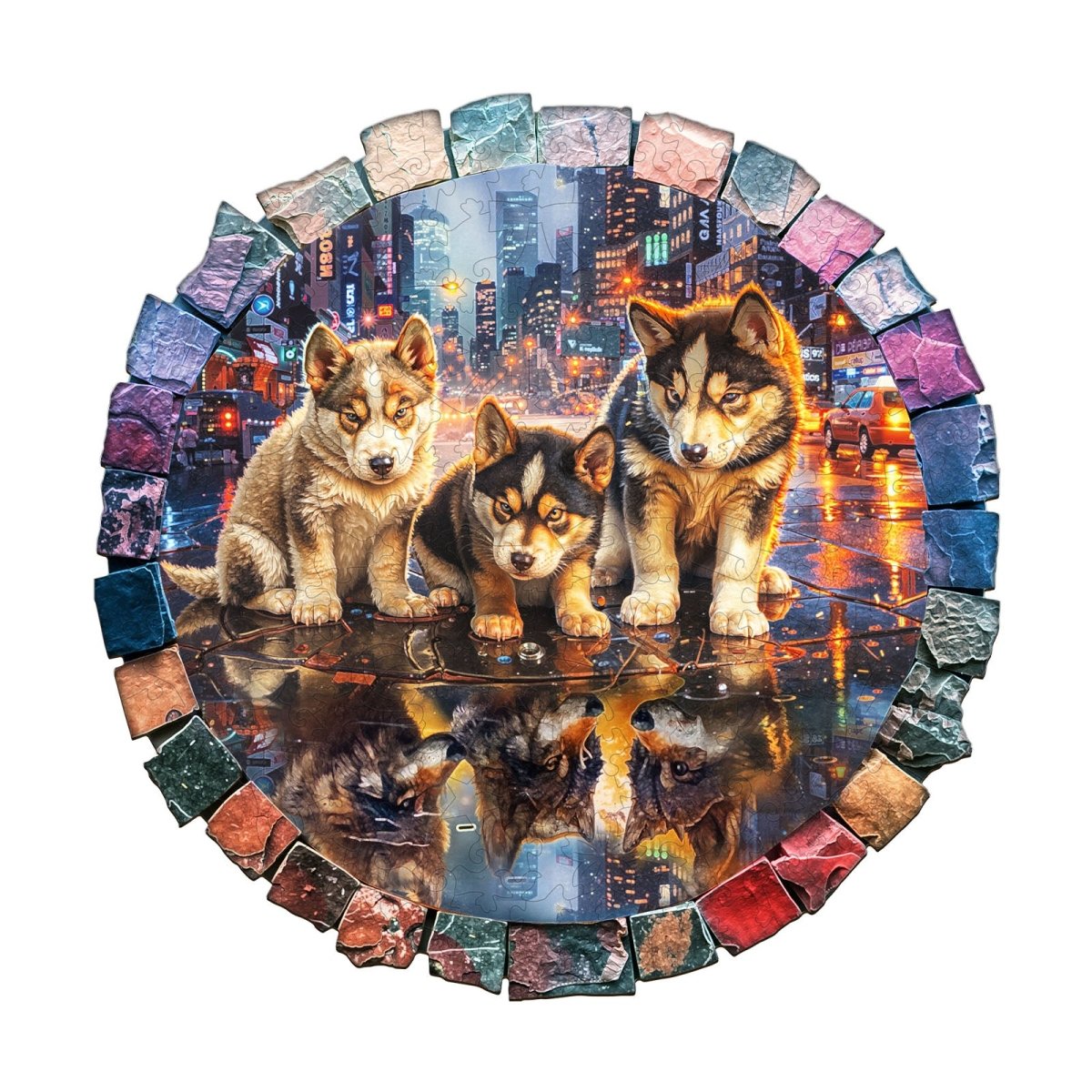 Gray wolf —My wish Wooden Jigsaw Puzzle - KAAYEE Puzzle