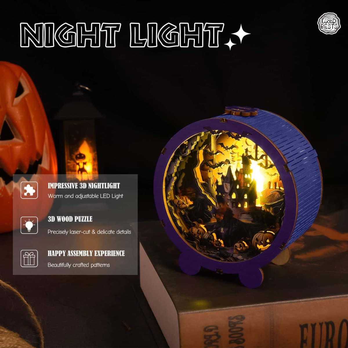Halloween Castle Night Light - KAAYEE Puzzle