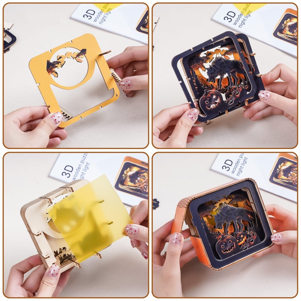 Halloween Wolf Night Light - KAAYEE Puzzle