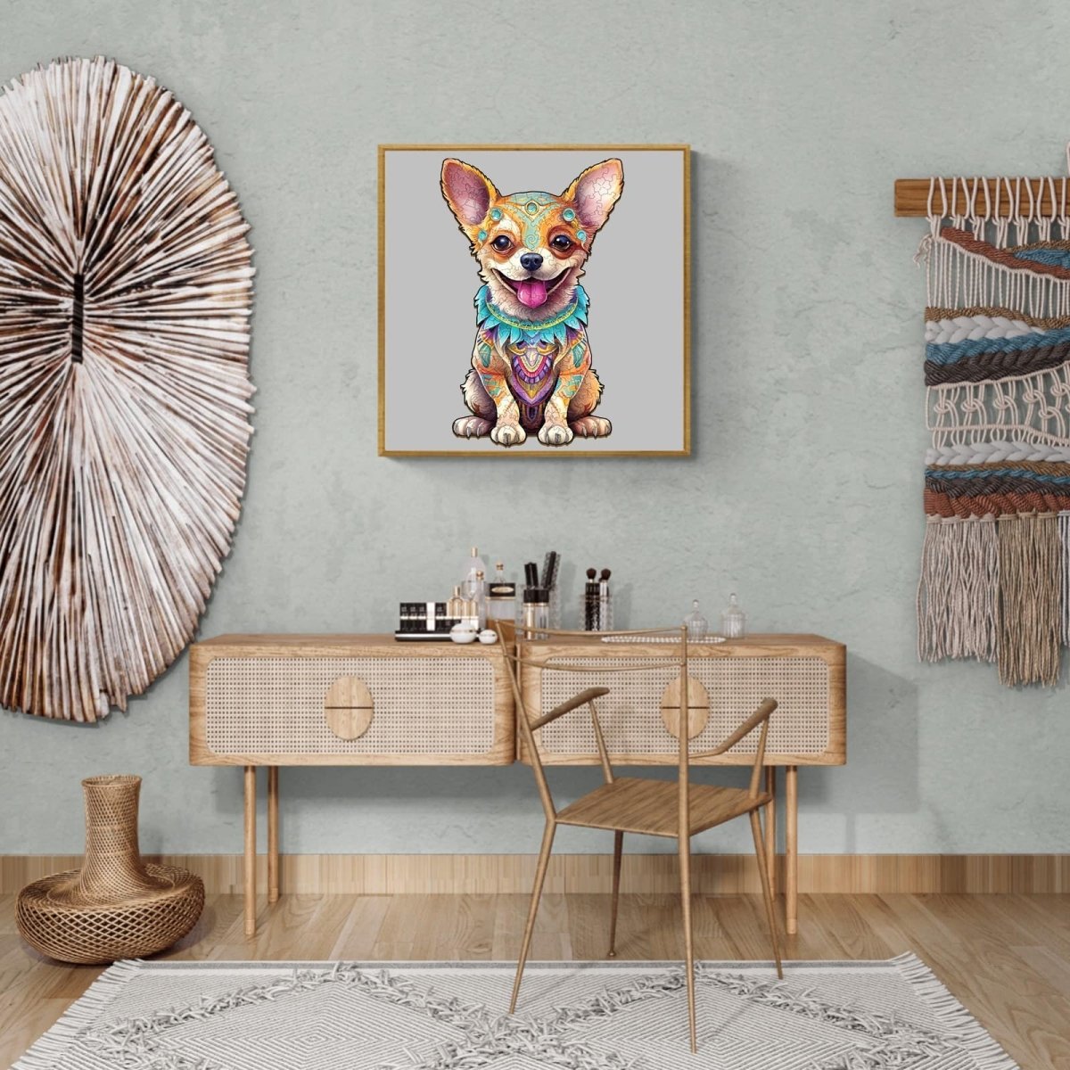 Happy Chihuahua Wooden Jigsaw Puzzle - KAAYEE Puzzle