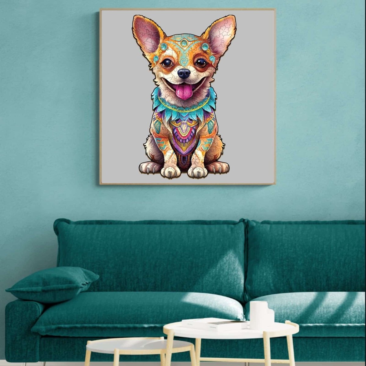 Happy Chihuahua Wooden Jigsaw Puzzle - KAAYEE Puzzle