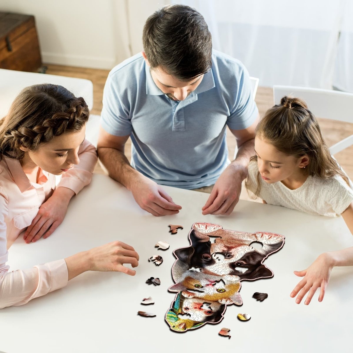 Happy Cute Pet Wooden Jigsaw Puzzle - KAAYEE Puzzle