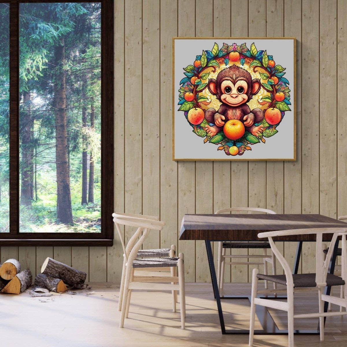 Happy Monkey Wooden Jigsaw Puzzle - KAAYEE Puzzle