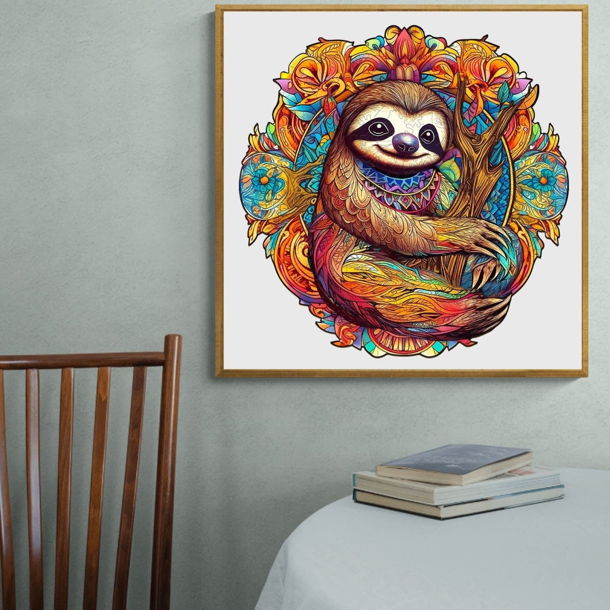 HAPPY SLOTH Wooden Jigsaw Puzzle - KAAYEE Puzzle