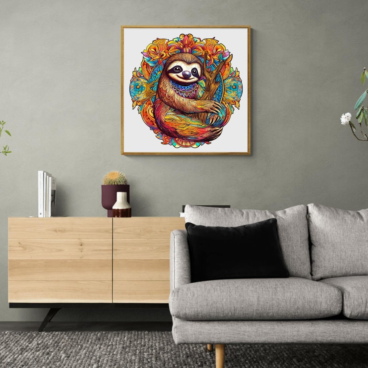 HAPPY SLOTH Wooden Jigsaw Puzzle - KAAYEE Puzzle