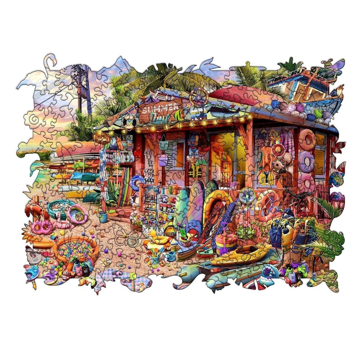 Happy Summer Time Wooden Jigsaw Puzzle - KAAYEE Puzzle