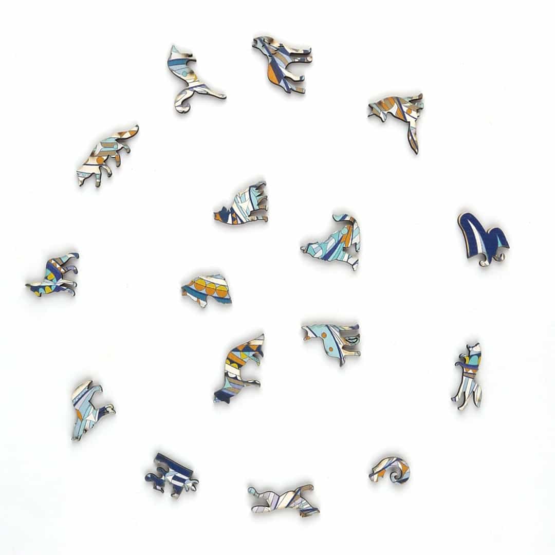 HOWLING WOLF Wooden Jigsaw Puzzle - KAAYEE Puzzle