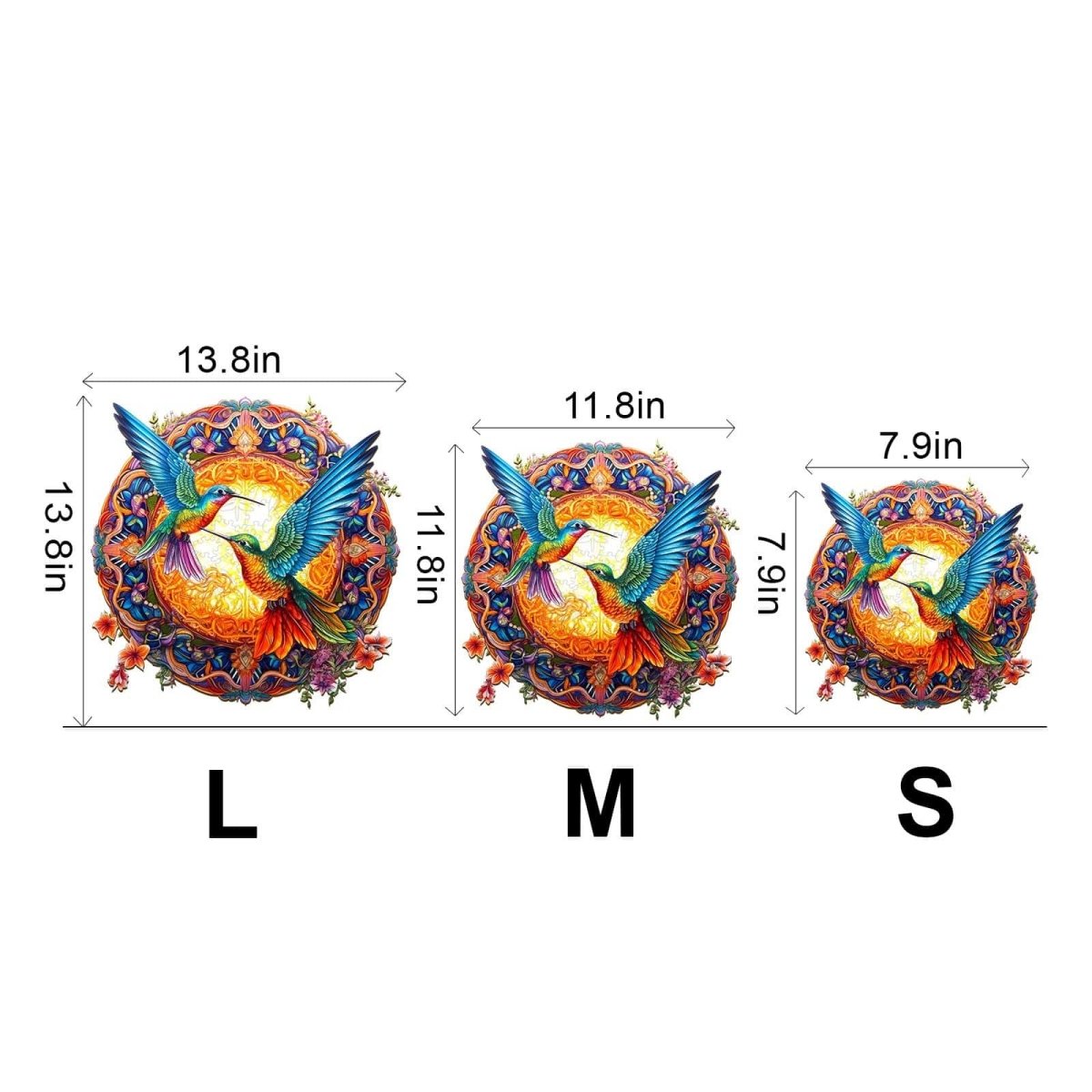 Hummingbird 2 Wooden Jigsaw Puzzle - KAAYEE Puzzle