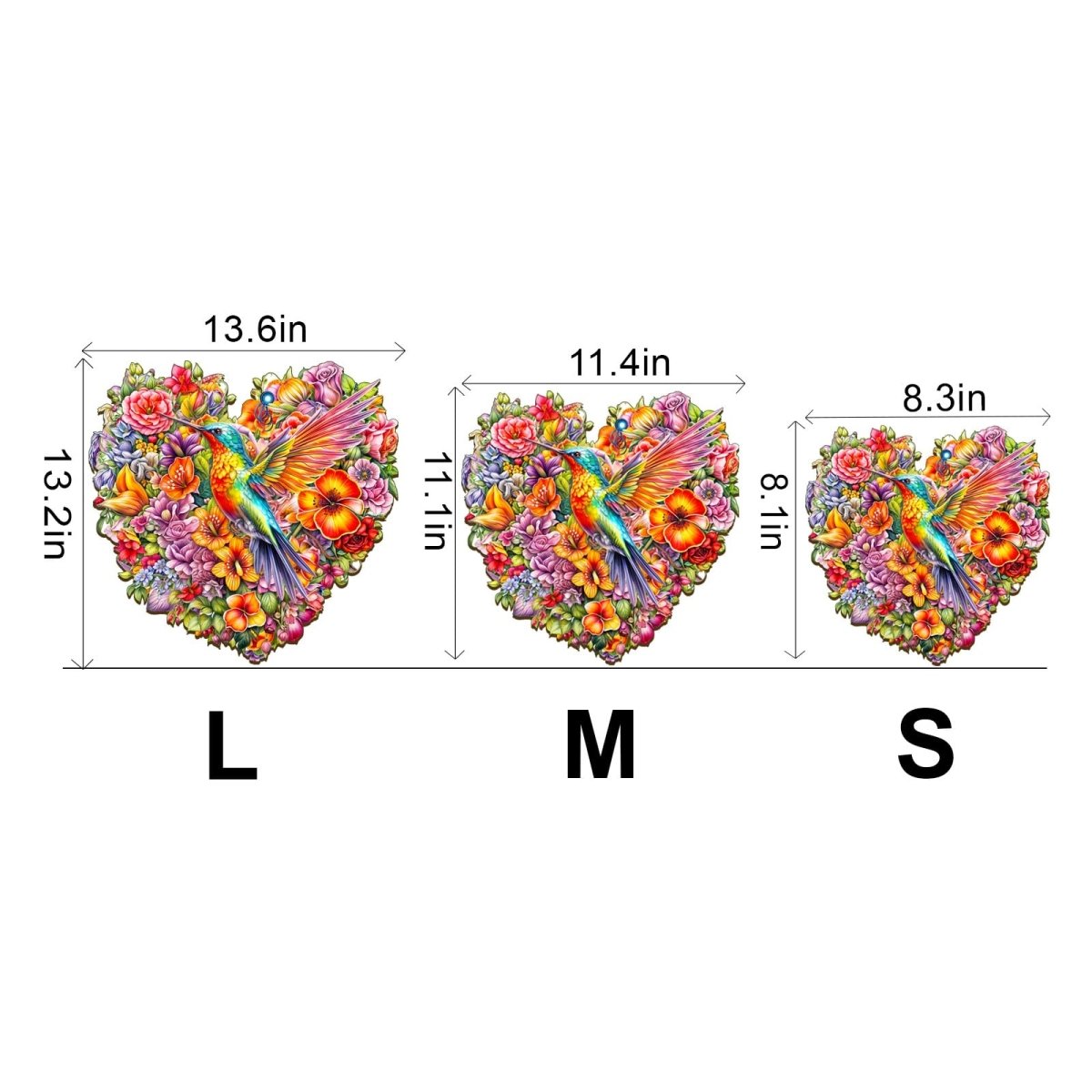 Hummingbird and Flower Wooden Jigsaw Puzzle - KAAYEE Puzzle