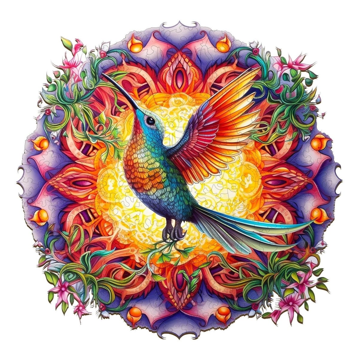 Hummingbird Wooden Jigsaw Puzzle - KAAYEE Puzzle