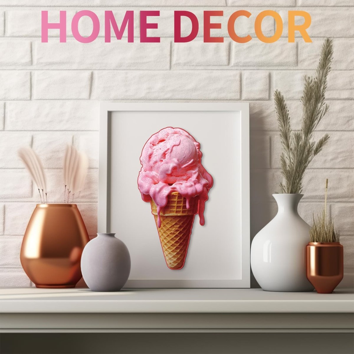 Ice Cream Wooden Jigsaw Puzzle - KAAYEE Puzzle