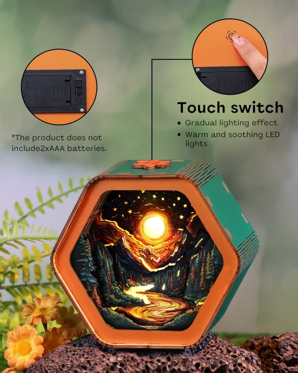 Iridescent Sunset Night Light - KAAYEE Puzzle