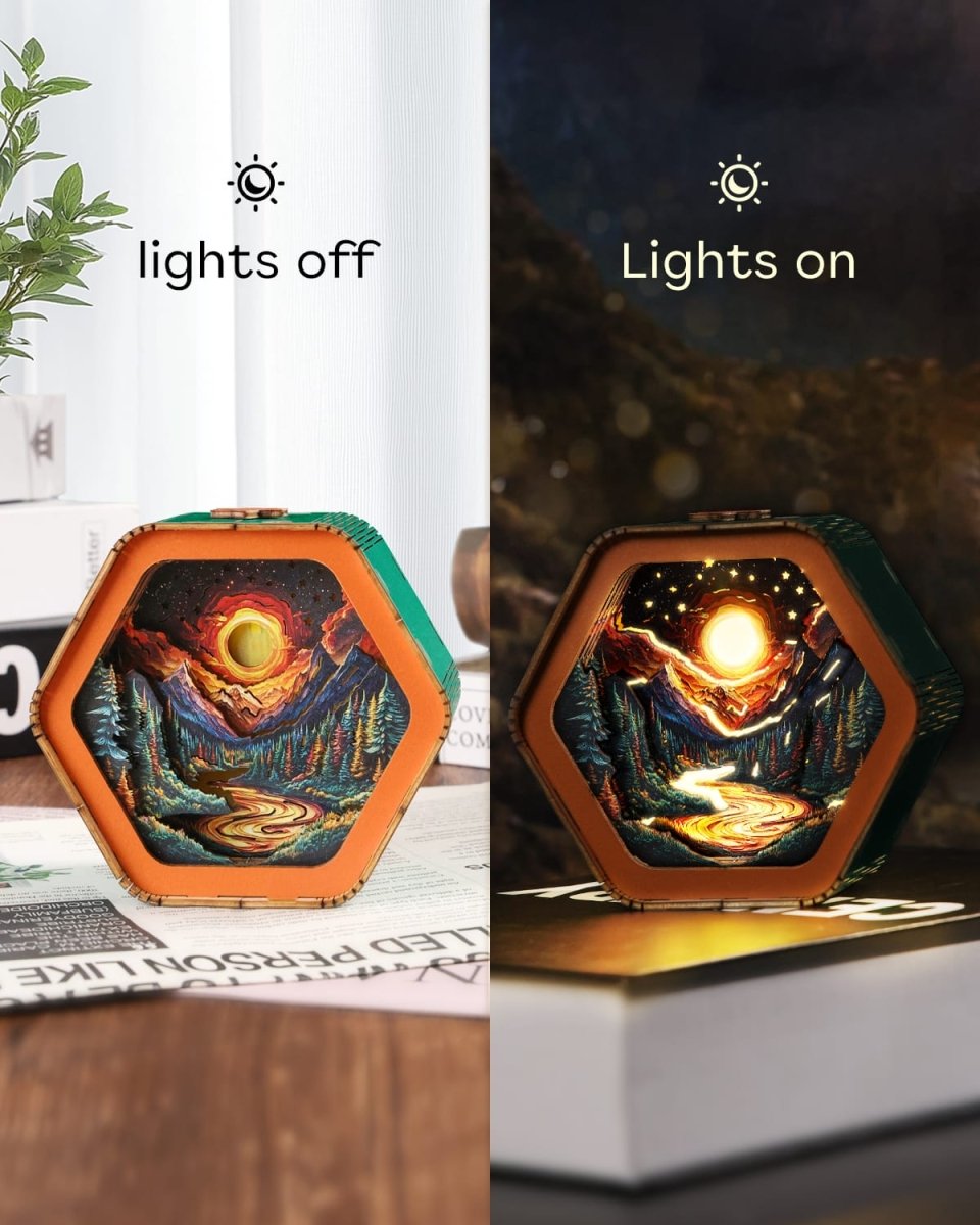Iridescent Sunset Night Light - KAAYEE Puzzle