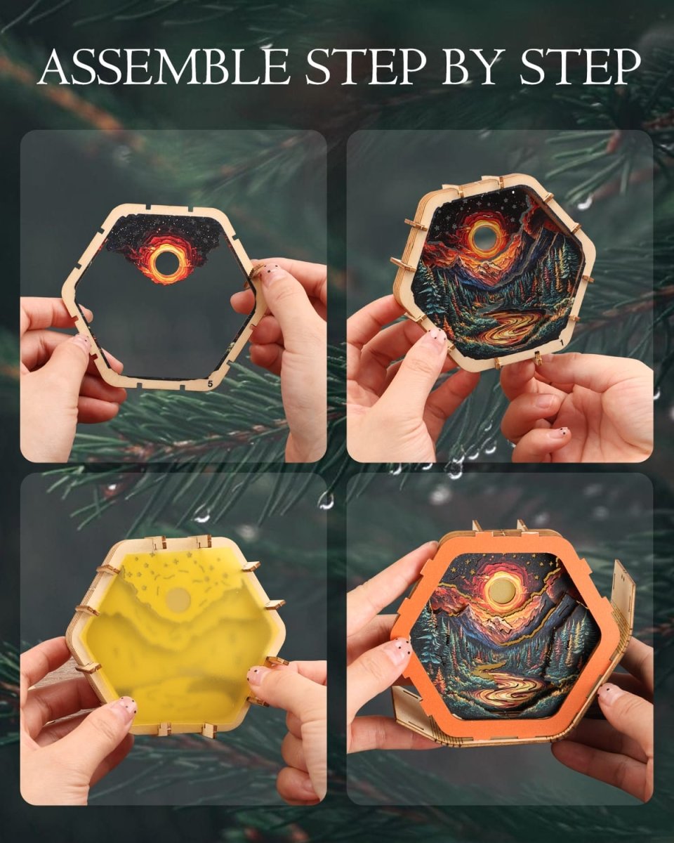 Iridescent Sunset Night Light - KAAYEE Puzzle