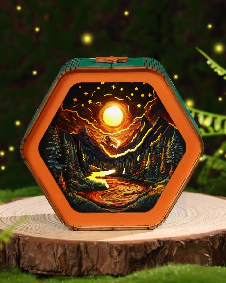 Iridescent Sunset Night Light - KAAYEE Puzzle