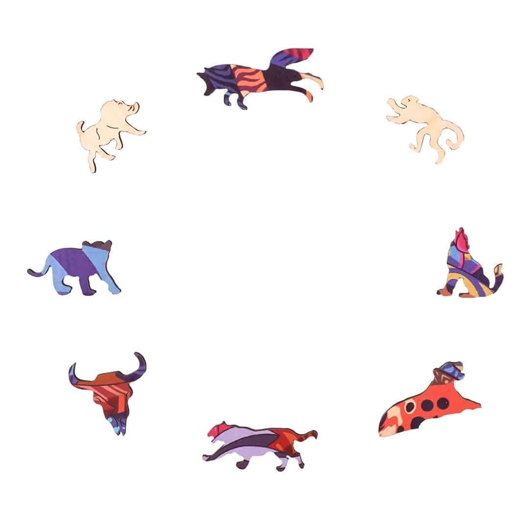 JUNGLE LIGHTNING Wooden Jigsaw Puzzle - KAAYEE Puzzle