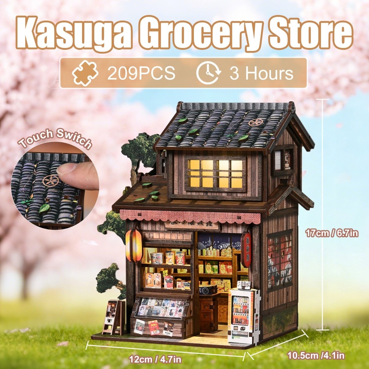 Kasukabe Grocery Store DIY Miniature House - KAAYEE Puzzle