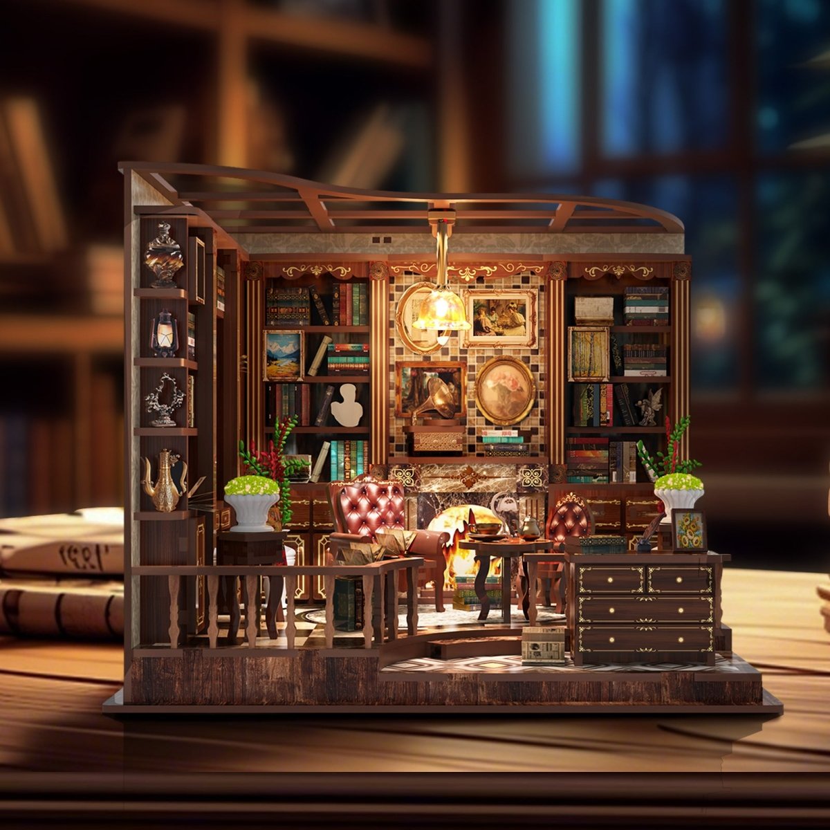 Left Bank Study Room DIY Miniature House - KAAYEE Puzzle