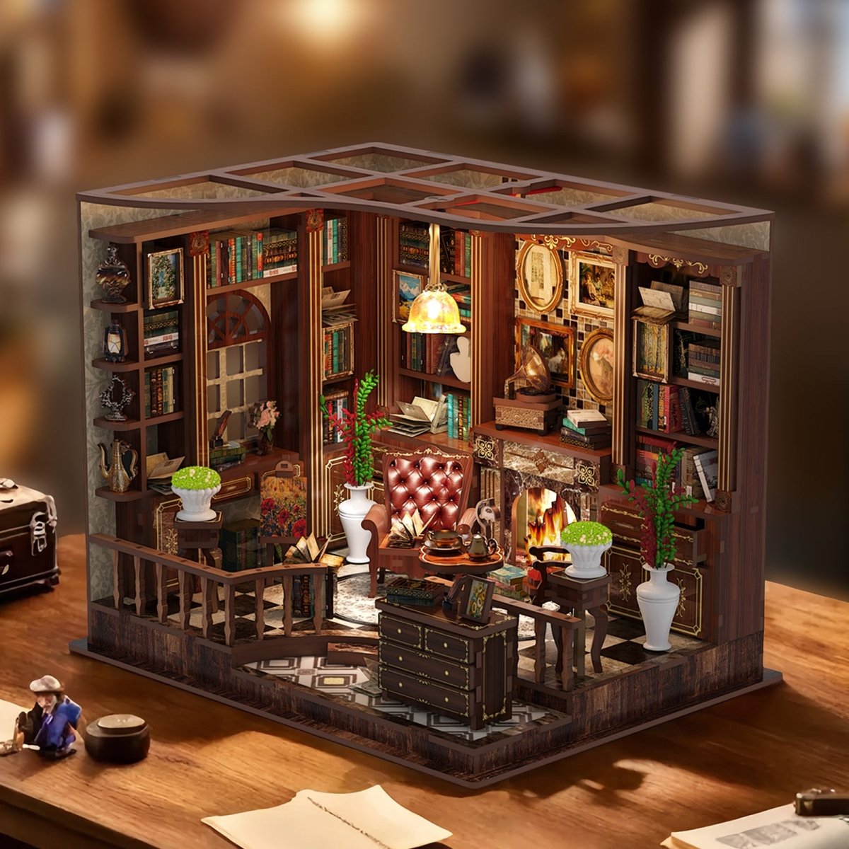 Left Bank Study Room DIY Miniature House - KAAYEE Puzzle