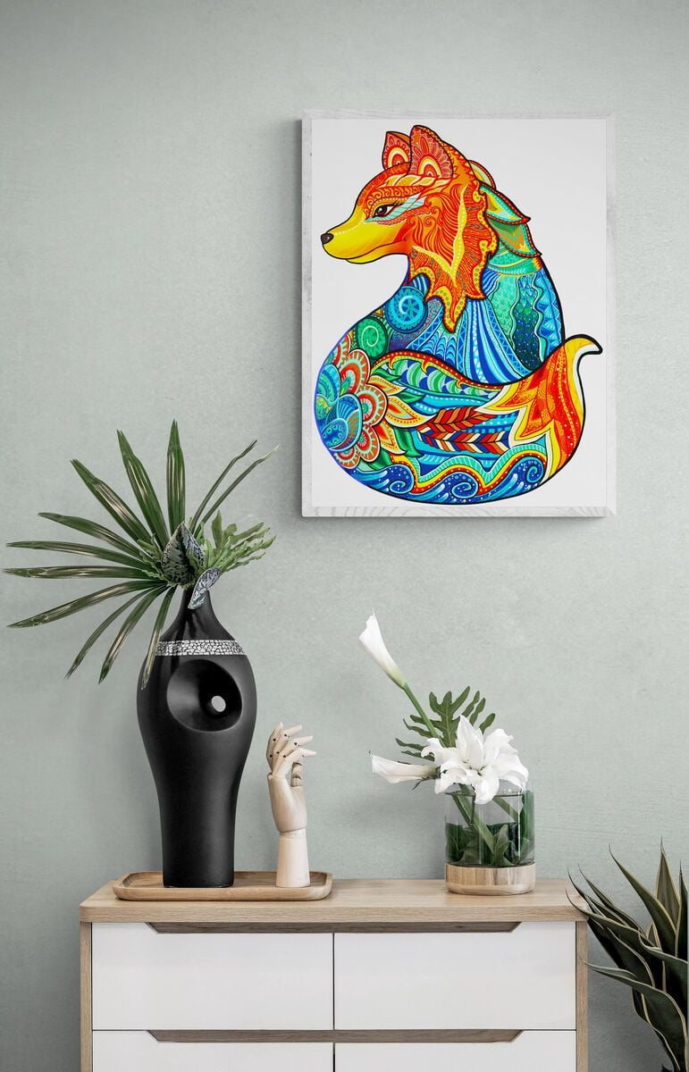 LEISURELY FOX Wooden Jigsaw Puzzle - KAAYEE Puzzle