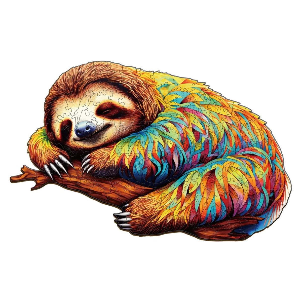 Leisurely Sloth Wooden Jigsaw Puzzle - KAAYEE Puzzle